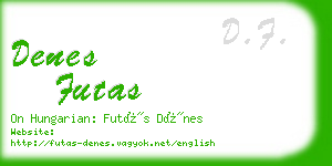 denes futas business card